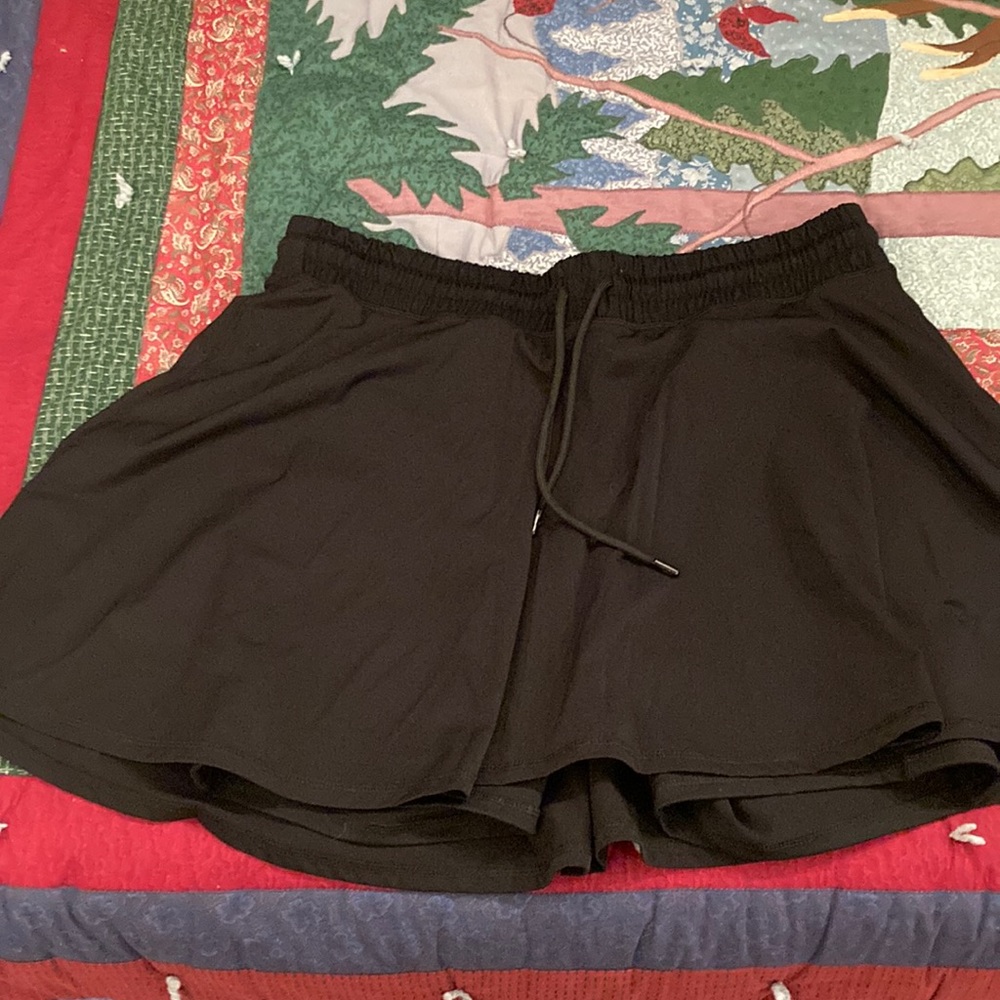 Torrid stretch knit mini active skirt with bike short , size 1